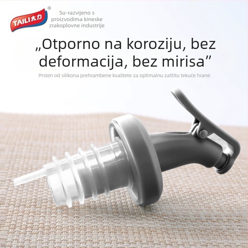 Kuhinjski brtvni zatvarač za crveno vino, kreativni zatvarač boce vina, izljev za ocat i sos soje