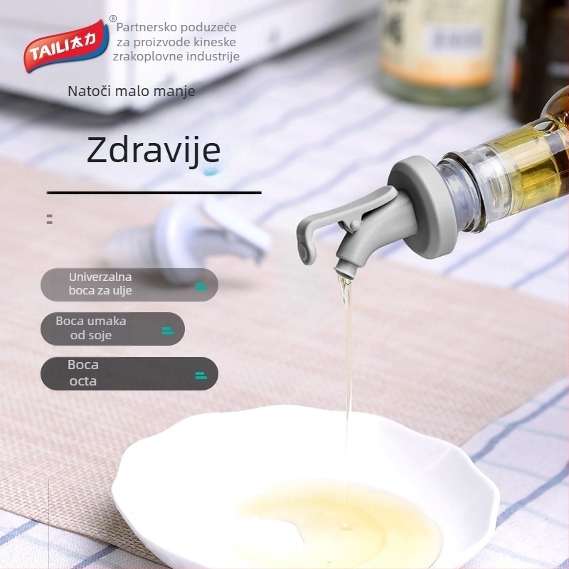 Kuhinjski brtvni zatvarač za crveno vino, kreativni zatvarač boce vina, izljev za ocat i sos soje
