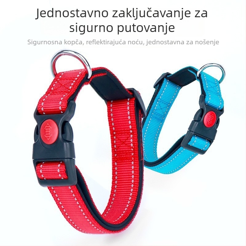 Reflektirajući kaiš za pse s etiketom protiv gubitka za manje i srednje pse