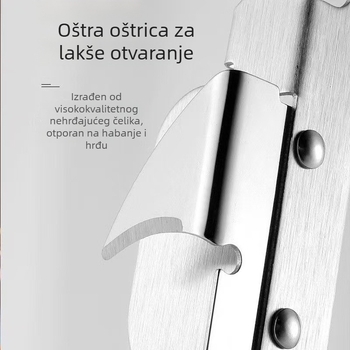 Japanski stil: višenamjenski otvarač za boce i konzerve od nehrđajućeg čelika, otvarač za boce, konzerve i nož za konzerve