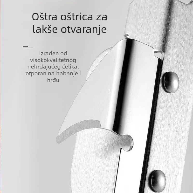 Japanski stil: višenamjenski otvarač za boce i konzerve od nehrđajućeg čelika, otvarač za boce, konzerve i nož za konzerve