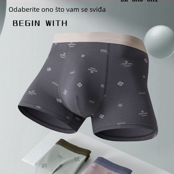 5-komadni paket muških bokserica, veličine XL–7XL, od čistog pamuka, češljanog pamuka, jednofarbne