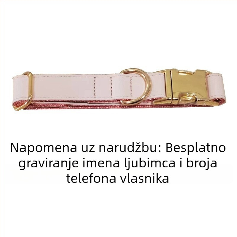 Međunarodna ogrlica za pse i mačke s laserski personaliziranom identifikacijskom značkom i zaštitom od gubitka