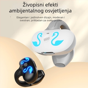 GD68 Bluetooth slušalice s klipom za sport – bežične stereo slušalice, zvuk kroz zrak, niska potrošnja, verzija 5.3, preko 8 sati trajanja