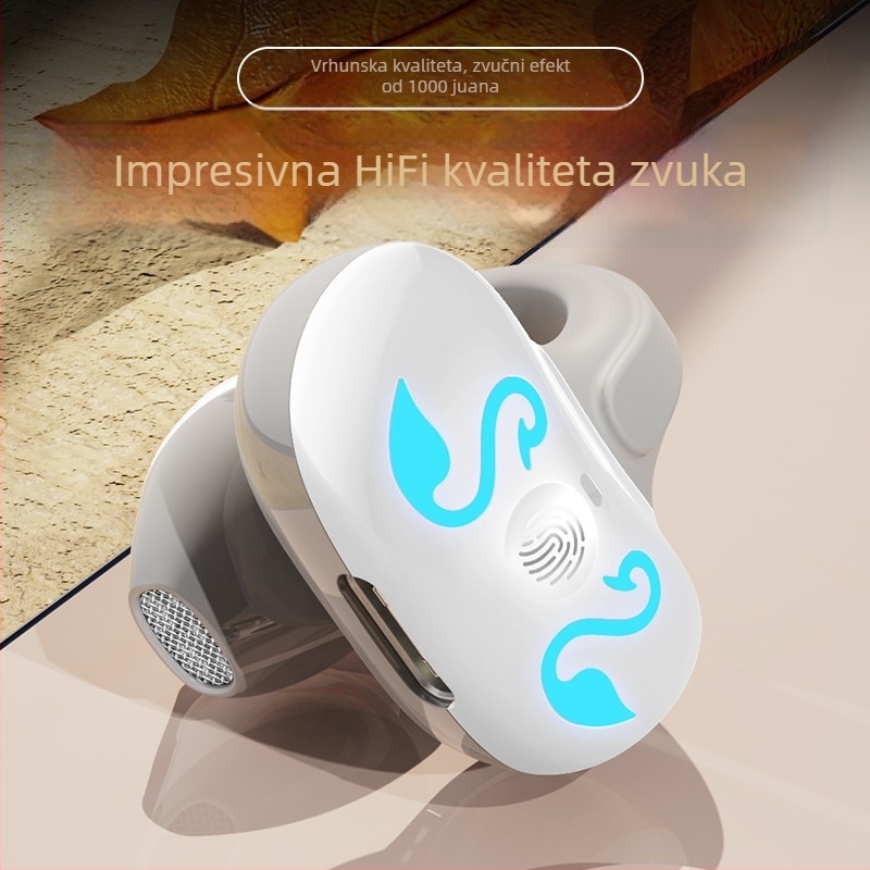 GD68 Bluetooth slušalice s klipom za sport – bežične stereo slušalice, zvuk kroz zrak, niska potrošnja, verzija 5.3, preko 8 sati trajanja