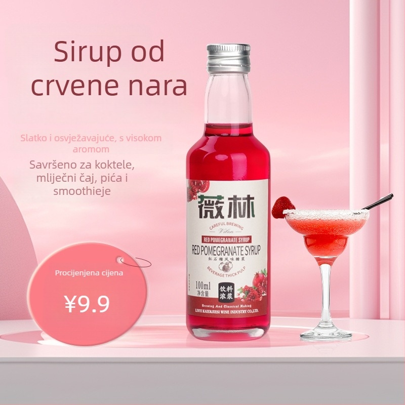 Sirup s okusom nara i liker Blue Curaçao – osnova za koktele s mlijekom čajem i ledenim čajem