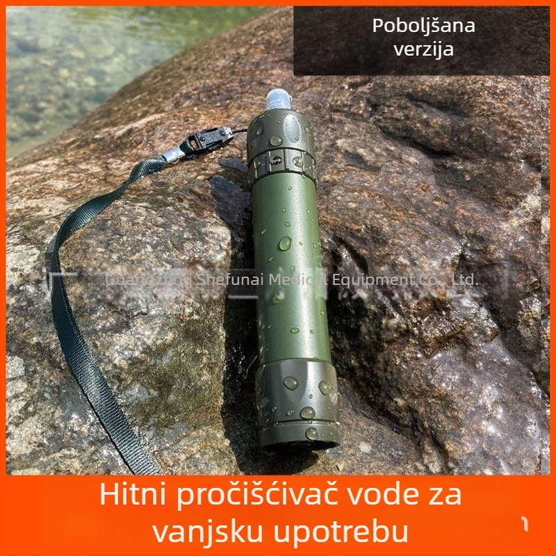 Slamka za pročišćavanje vode za preživljavanje u prirodi i prijenosni filter vode za kampiranje