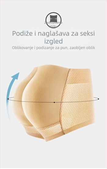Muške gaćice s jastučićima za podizanje stražnjice, prozračna