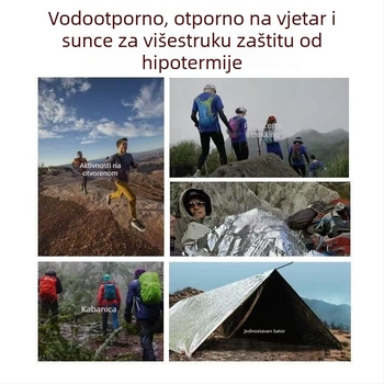 Višenamjenski prsluk za spašavanje, komplet za potres, vanjska deka za preživljavanje i termalna deka