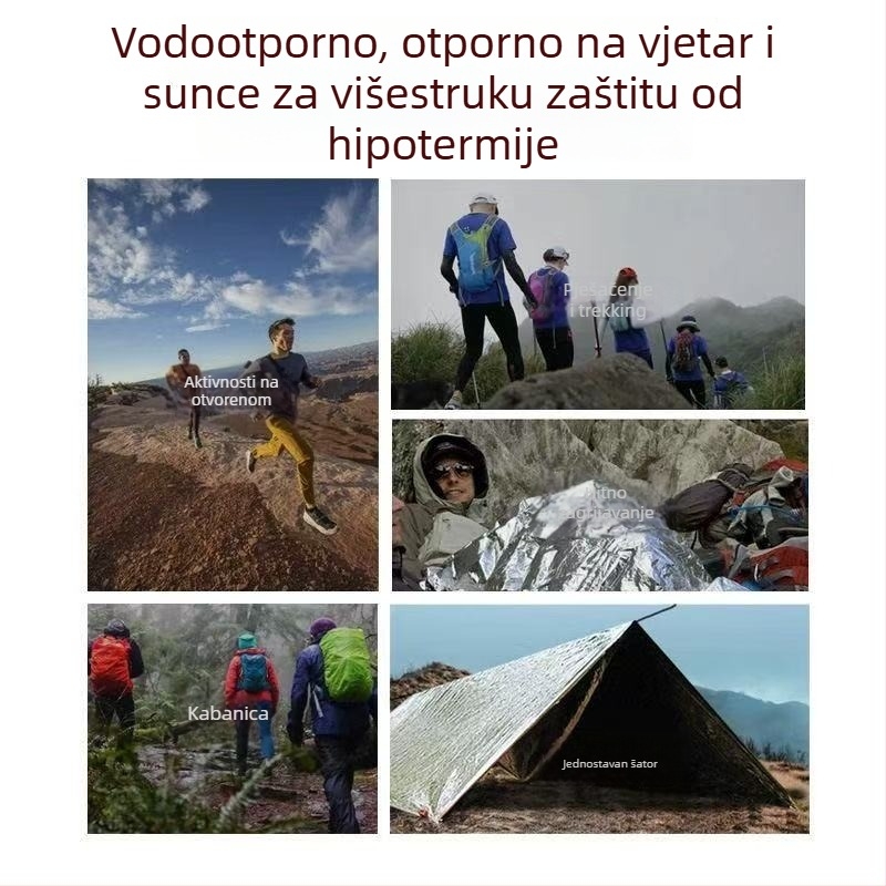 Višenamjenski prsluk za spašavanje, komplet za potres, vanjska deka za preživljavanje i termalna deka