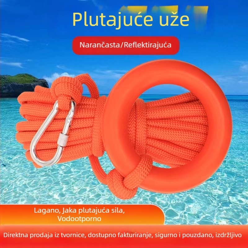 Nylon plutajuće spasiteljsko uže s reflektirajućim elementima za vodene spašavanja
