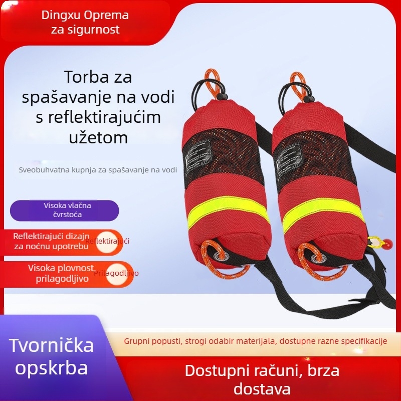 Torba za spašavanje s plutajućim i reflektirajućim užetom