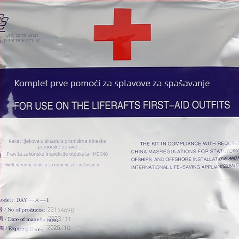 Prilagođeni komplet prve pomoći za plutajući čamac za spašavanje na vodi