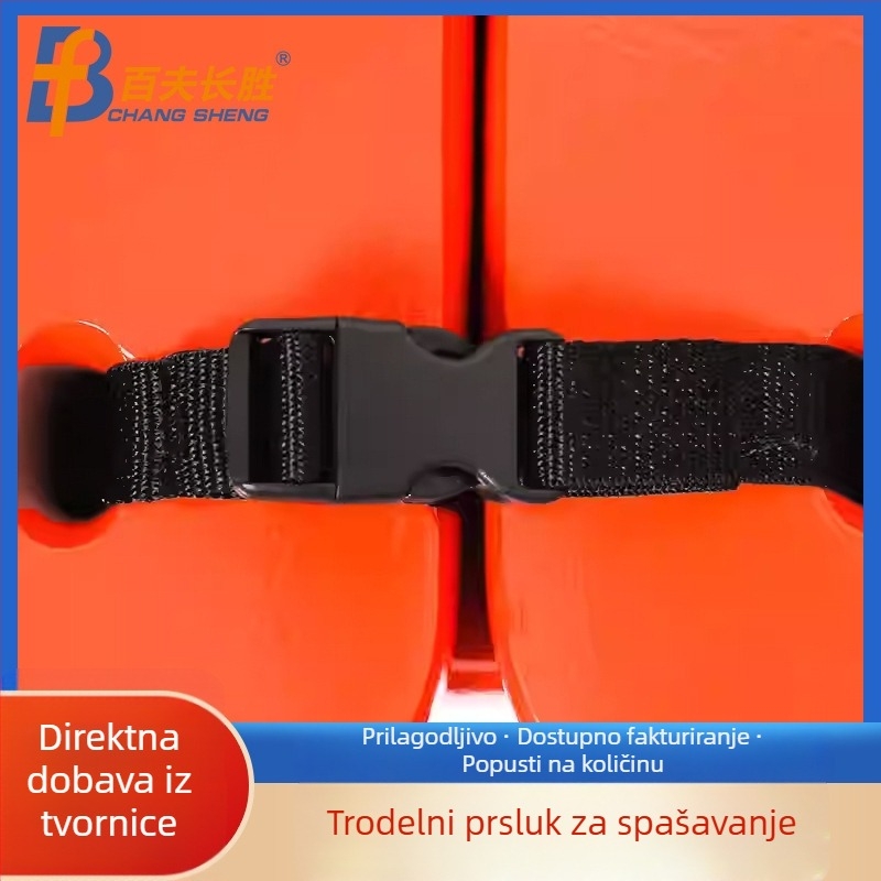 Trodjelna jakna za spašavanje za rad, prijenosna, visoke plovnosti, brodska reflektirajuća jakna