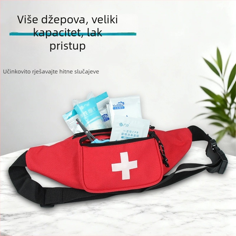 Hitna pojasa s kompletnim setom prve pomoći za plažne spašavatelje, prijenosna crossbody torba za vanjske sportove i trčanje, prilagodljiva