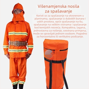 Vatrogasno nosilo, sklopivo mekano nosilo, nosilo za hitnu medicinsku pomoć, višenamjensko nosilo