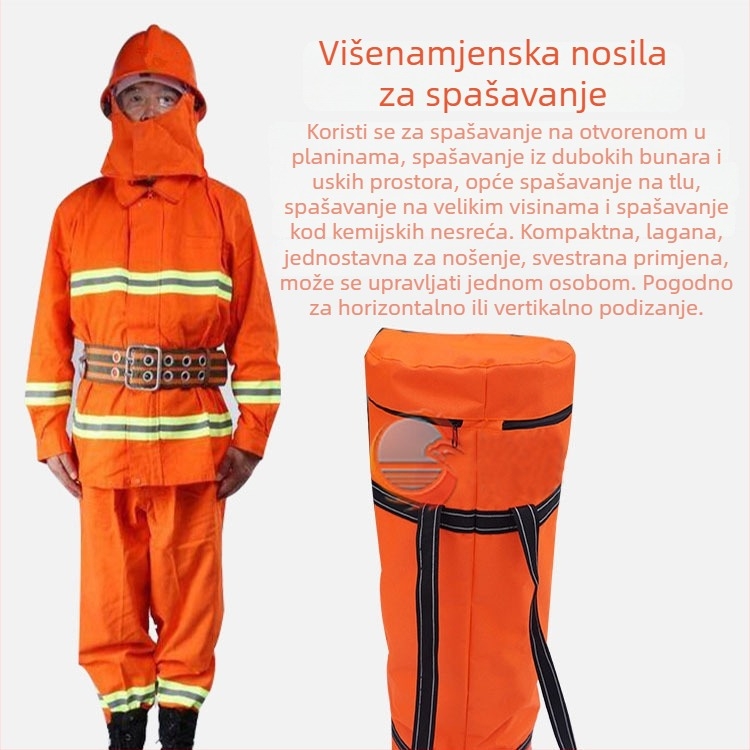 Vatrogasno nosilo, sklopivo mekano nosilo, nosilo za hitnu medicinsku pomoć, višenamjensko nosilo