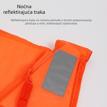 Spasilačka jakna za odrasle s visokim plutanjem, prijenosna debela jakna za ribolov, reflektirajuća univerzalna plivačka jakna za snažne struje