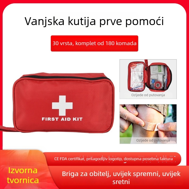 Novi set dodataka za kutiju prve pomoći, 184 komada, u 30 vrsta, torba za pohranu koja spašava život, isprintivi darovi za ljekarne