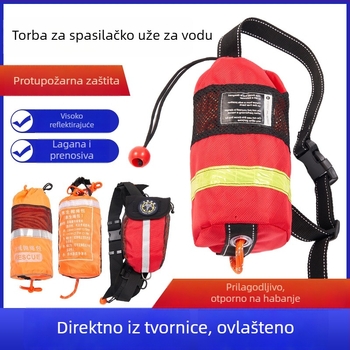 Fluorescentna vrećica za bacanje užeta za spašavanje na vodi, plovita s reflektirajućim užetom za spašavanje