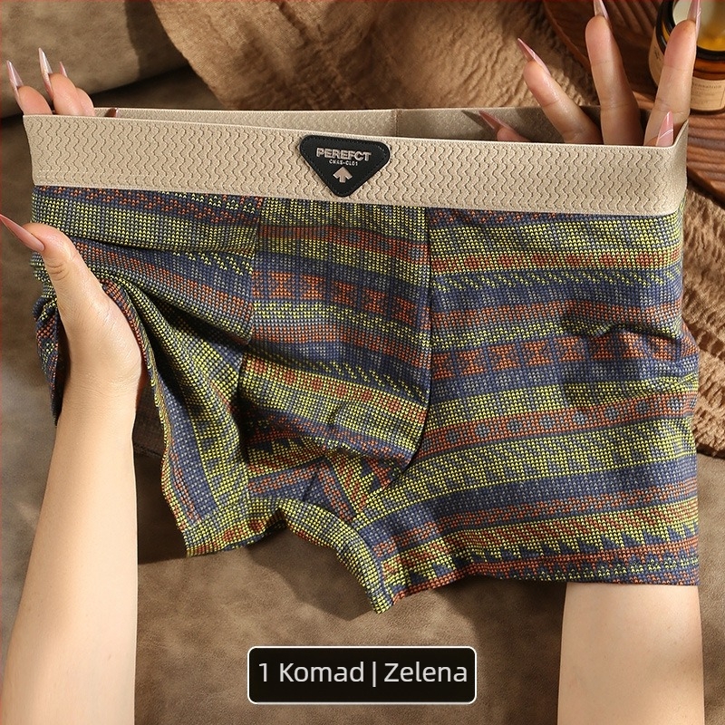 Muške pamučne bokserice srednjeg kroja, prozračne i udobno, kratke, s uzorcima kamuflaže, floralnim ili blok boja