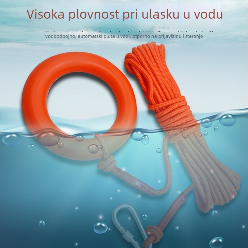 Plivajuće užad na površini vode, reflektirajuće spašavajuće užadi, zaštitno užad, vodeni vodič užad, pomorsko plovilo plivajuće užad
