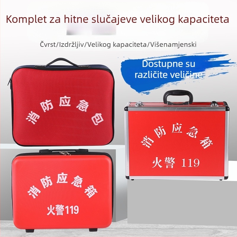 Požarni hitni komplet s torbom za spašavanje i kutijom za zalihe