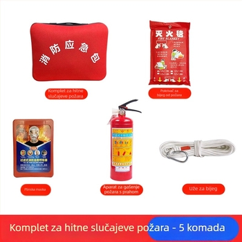 Set sigurnosnih sredstava za požar za hotele i sobe u najmu, zaštita od poplava i potresa, kućni medicinski pribor, evakuacijski komplet za požar