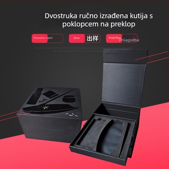 Kutija za poklon s poklopcem za figurice i kolekcjonarske predmete, četvrtasta kutija za čaj s preklopnim poklopom, prilagodljiva kutija za poklon