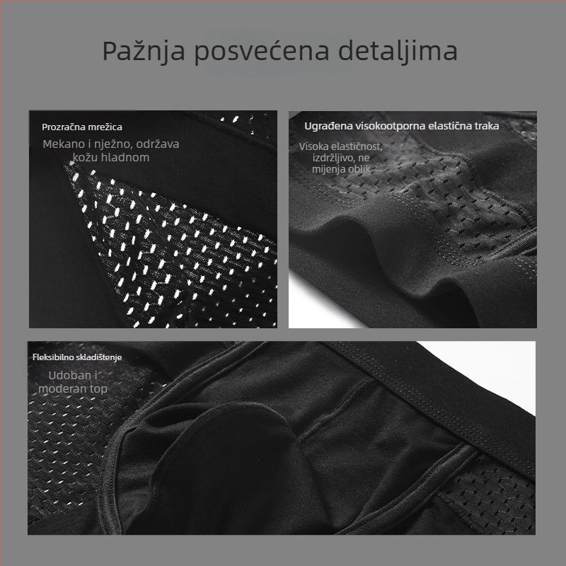 Muške gaćice od modala s mrežastim dizajnom, srednji dio struka, EU/US kroj