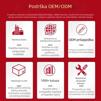 Prilagodljiva mala zelena mandarina čajna limenka od metala, prehrambena kvaliteta, okrugla s ispupčenim poklopcem