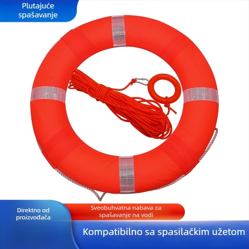 Spasiteljski prsten s visokom plovnosti, čvrsto pjenasto jezgro, navlaka od Oxford platna za poplave