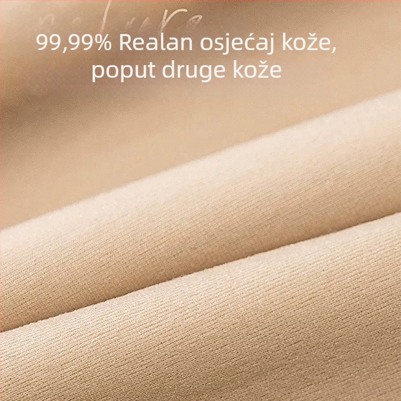 Najlonke s flis podstavom za jesen-zimu, boja kože, neproziran izgled nogu, novi model