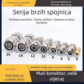 Set brzih spojnika za zračne crijeve 4–16 mm za kamione i prikolice