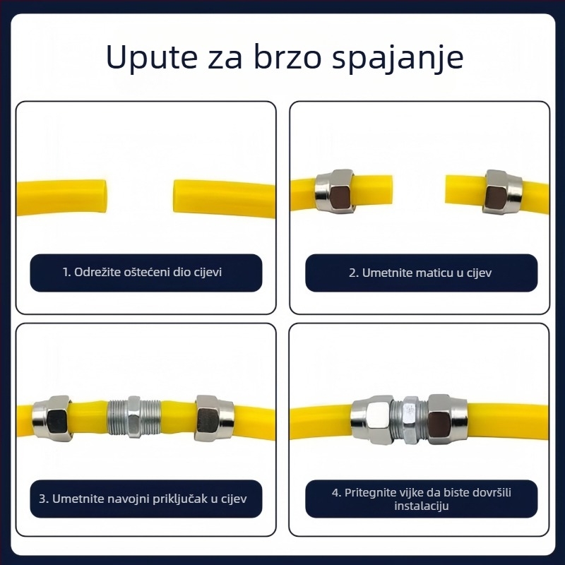 Set brzih spojnika za zračne crijeve 4–16 mm za kamione i prikolice