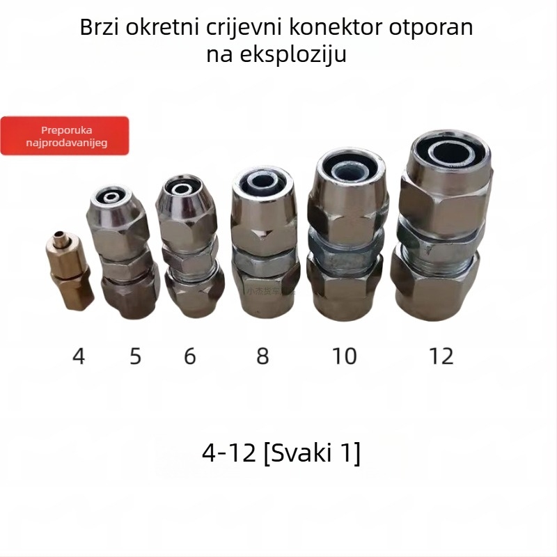Set brzih spojnika za zračne crijeve 4–16 mm za kamione i prikolice