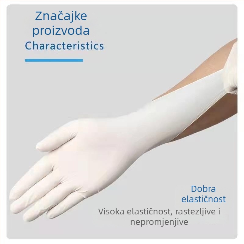 Zhonghongming jednokratne nitril rukavice, otporne na ulje, za obradu hrane i kućno čišćenje, veličina 9–12 inča