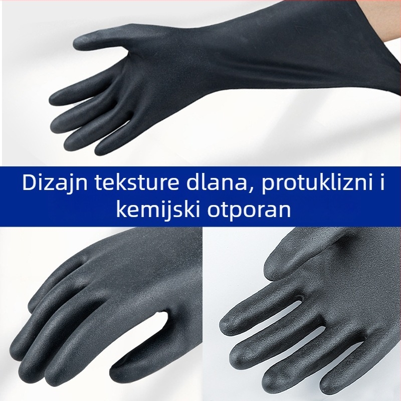 Neopren rukavice za industrijsku upotrebu, protuklizne, otporne na habanje, kemijski otporne rukavice za kiseline i baze