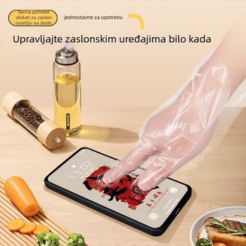Jednokratne zaštitne PE rukavice, pojačane, za čišćenje, kozmetiku i preradu hrane, vodootporne i otporne na ulje.