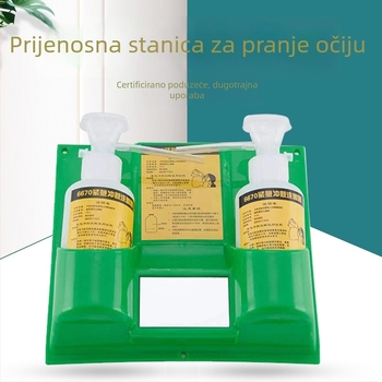 6670 Uređaj za hitno ispiranje očiju, prijenosni i zidni, za unutarnju upotrebu
