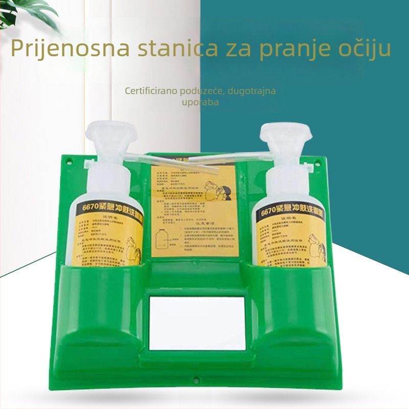 6670 Uređaj za hitno ispiranje očiju, prijenosni i zidni, za unutarnju upotrebu