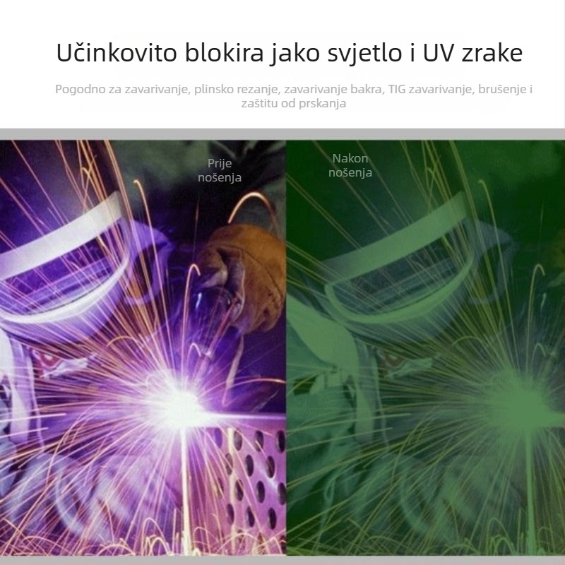 Naočale za zavarivanje za zaštitu očiju, otporne na prašinu, protiv blještavila, UV zaštita