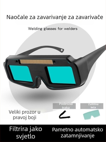 Automatski zatamnjujuće naočale za zavarivanje za TIG zavarivanje, zaštita očiju, za kratkovidne