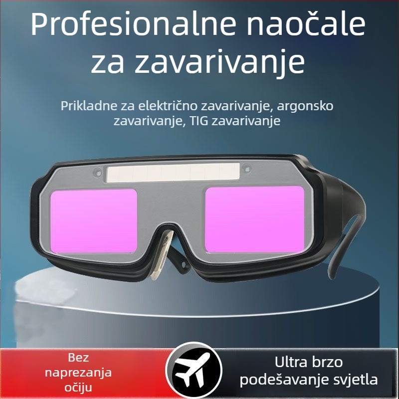Automatski zatamnjujuće naočale za zavarivanje za TIG zavarivanje, zaštita očiju, za kratkovidne