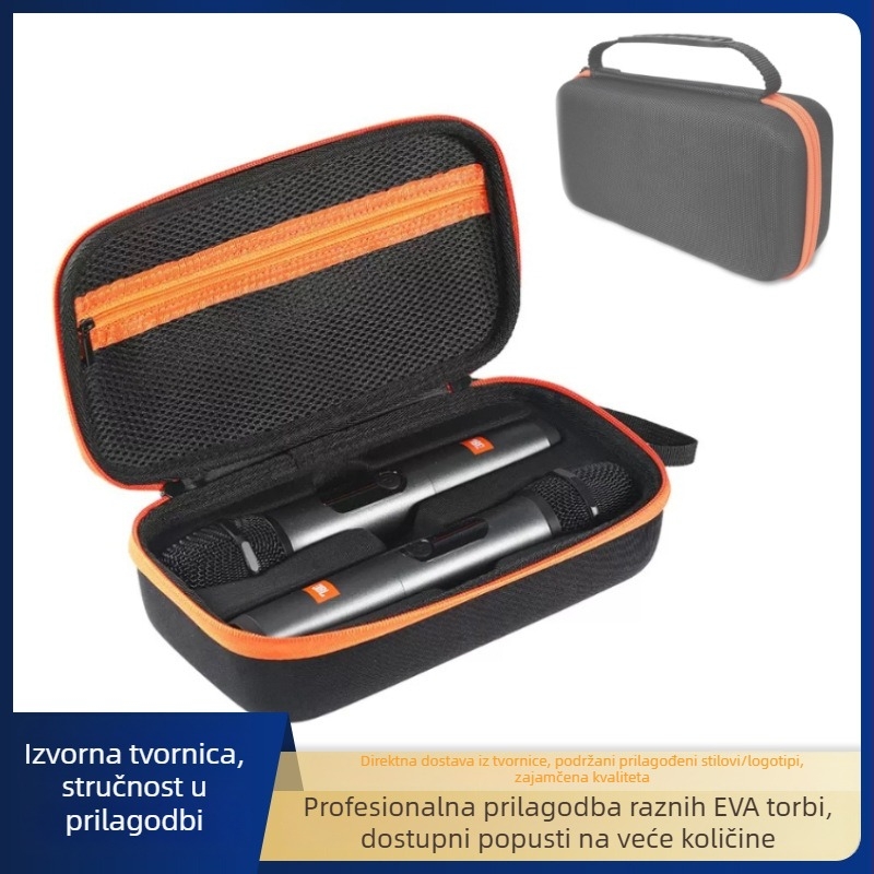 JBL bežična dvostruka mikrofonska torba s EVA etuijem za vanjska putovanja
