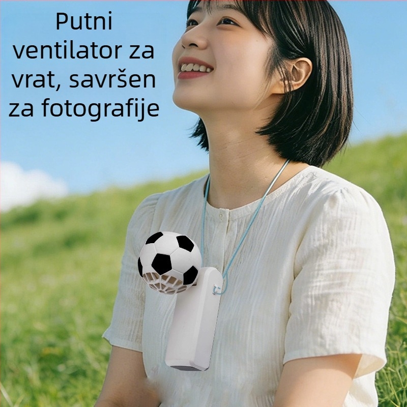 Ručni USB ventilator s ugrađenom baterijom, mini ventilator za hlađenje, sklopivi i prijenosni, bez lopatica