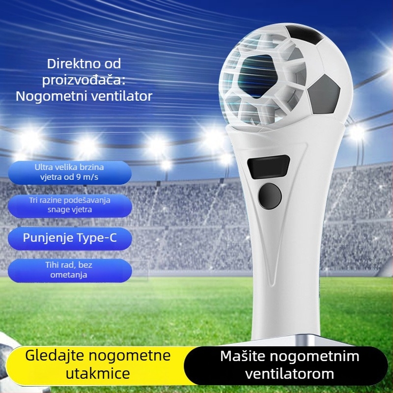 Mini USB prijenosni ventilator za hlađenje nogometa na Svjetskom prvenstvu 2026 – poklon