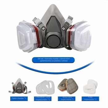 Mingsen 6200 KN95 respirator s aktivnim ugljem za raspršivanje boje
