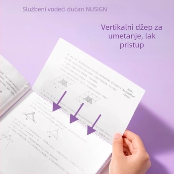 Deli NS518 Daylight Whisper serija A4 mapa s višeslojnih prozirnim džepovima za ispitne papire
