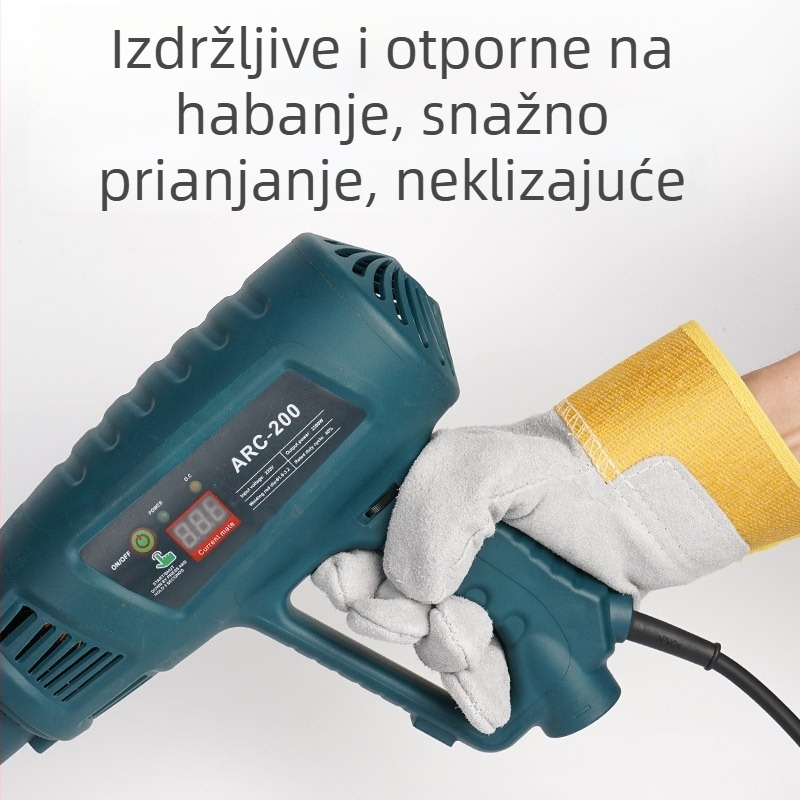 Kožne rukavice za zavarivanje od teleće kože, kratka manžeta, otporne na habanje, toplinska izolacija, protiv opeklina
